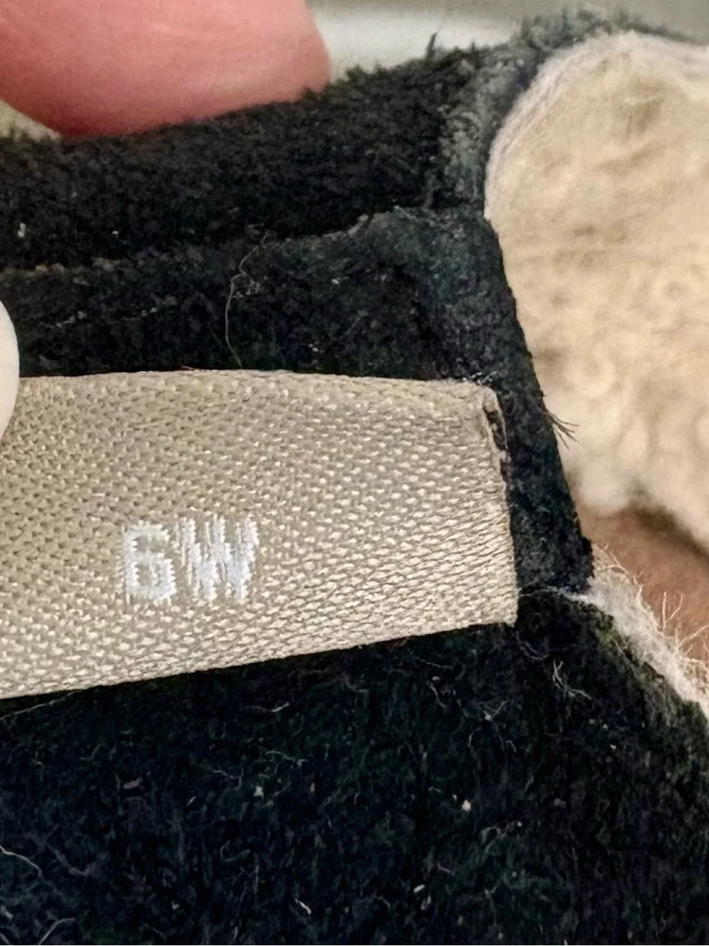 UGG Kids Black Suede Sheepskin-Lined Flip Flops